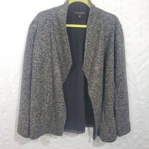 BANANA REPUBLIC Blazer/Sweater Grey Marled Women's Size L